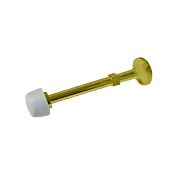 Cal-Royal 3 Cast Rigid Door Stop Molded Screw, US3 Polished Brass RS92-3